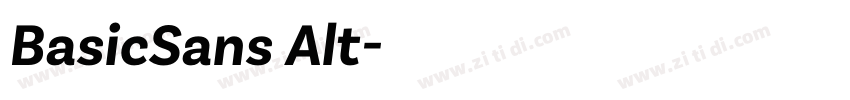 BasicSans Alt字体转换 BasicSans Alt字体转换